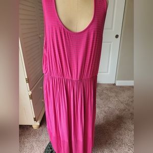 Lane Bryant Sleeveless Dress Hot Pink Sz 26/28